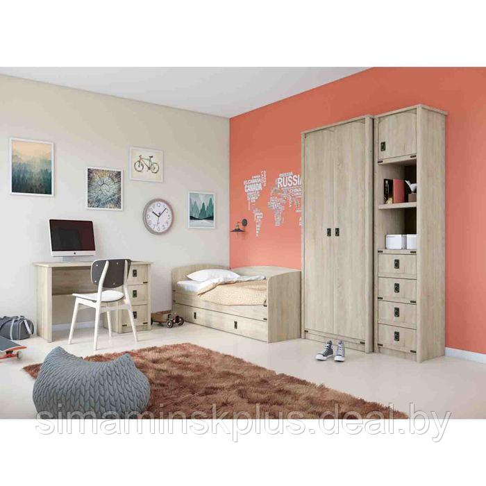 Шкаф 2-х дверный «Валенсия», 910 × 520 × 2090 мм, цвет дуб сонома - фото 3 - id-p177039687