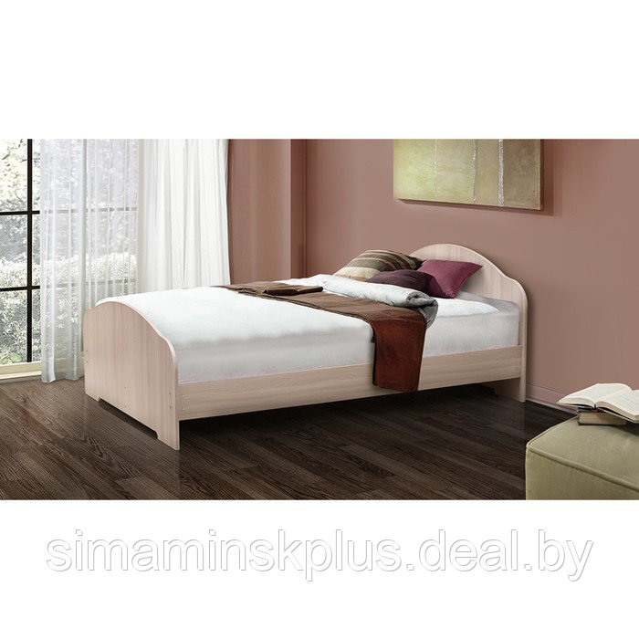 Кровать на уголках №1, 700 × 2000 мм, цвет млечный дуб - фото 1 - id-p177038748