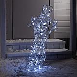 Светодиодная фигура «Снеговик» 65 × 90 × 20 см, металл, 31 В, свечение белое, фото 3