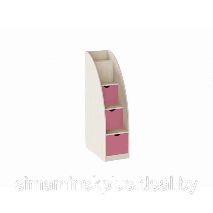 Лестница-комод, цвет дуб молочный / розовый - фото 1 - id-p177037855