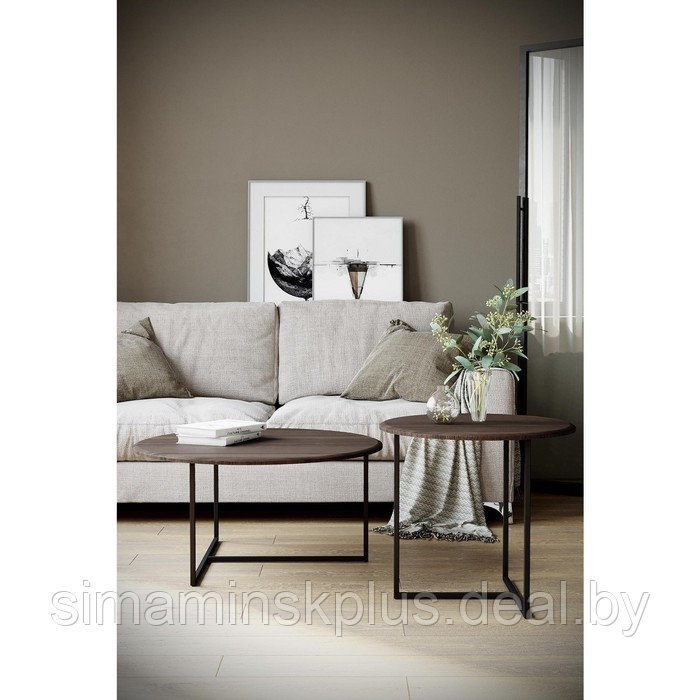 Стол журнальный «Альбано», 550 × 550 × 500 мм, МДФ, цвет акация - фото 4 - id-p177036095