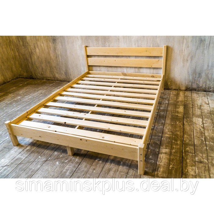 Кровать из массива сосны, «Кантри», 1200 × 2000 мм, цвет сосна - фото 3 - id-p177045638