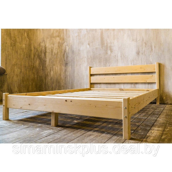 Кровать из массива сосны, «Кантри», 1200 × 2000 мм, цвет сосна - фото 6 - id-p177045638