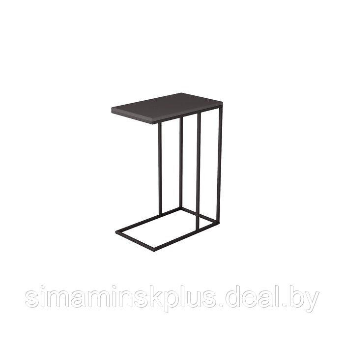 Стол придиванный «Агами», 500 × 310 × 705 мм, МДФ, цвет графит - фото 2 - id-p177036187