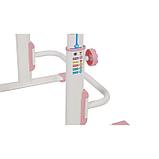 Комплект Polini kids растущая парта-трансформер + регулируемый стул, цвет белый-розовый, фото 3