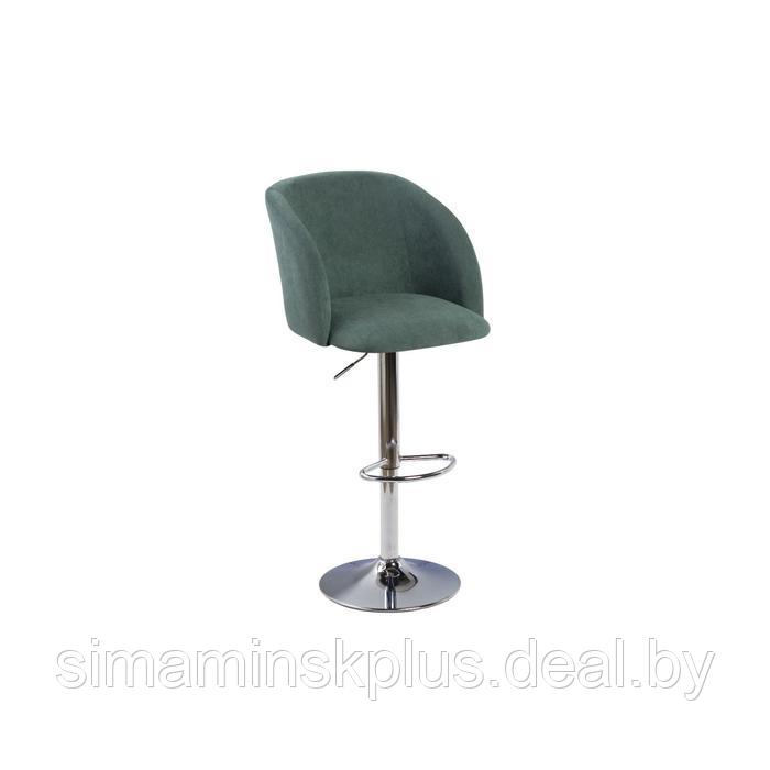 Барный стул Милли Катания велюр изумруд/ хром - фото 1 - id-p177040002