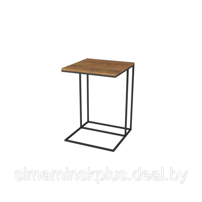 Стол придиванный «Хайгрет», 500 × 500 × 705 мм, металл, МДФ, цвет дуб американский - фото 1 - id-p177036263