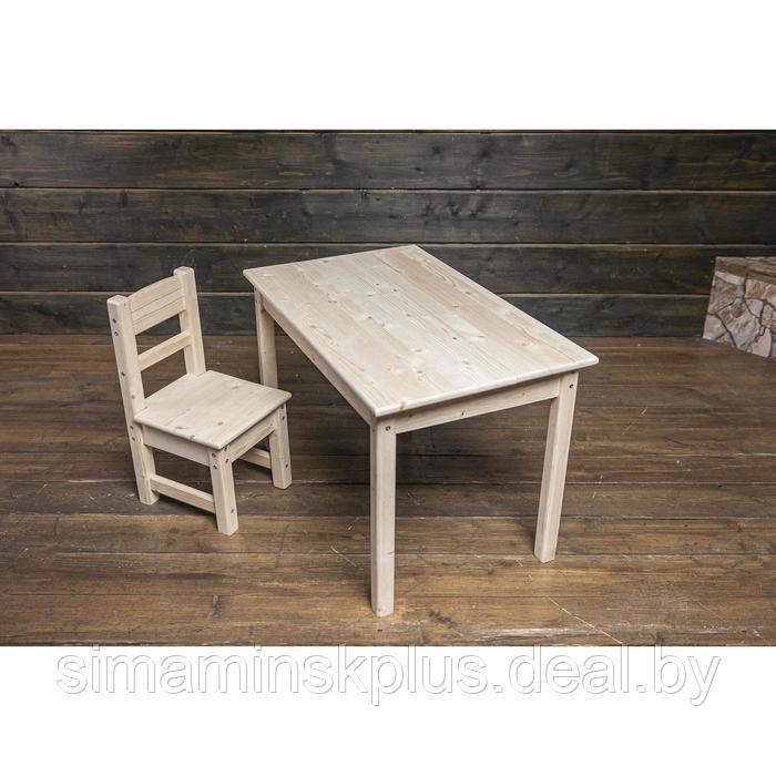 Детский набор «Нильс», стол 800 × 500 × 520 мм и стул 300 × 400 × 550 мм, массив сосны - фото 3 - id-p177039116