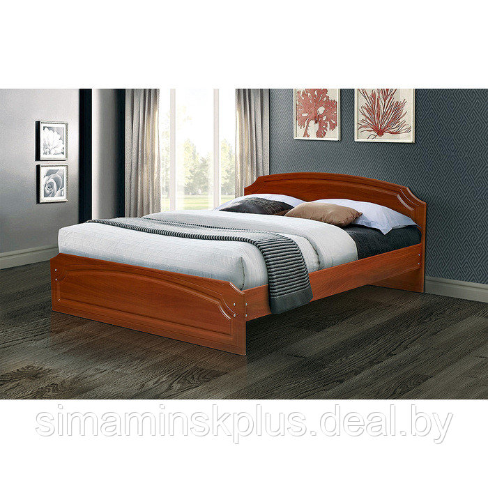 Кровать двойная «Венеция 3», 1200 × 2000 мм, цвет итальянский орех - фото 1 - id-p177045902