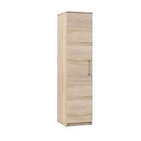 Шкаф 1-дверный «Аврора», 504 × 574 × 2118 мм, цвет сонома / белый