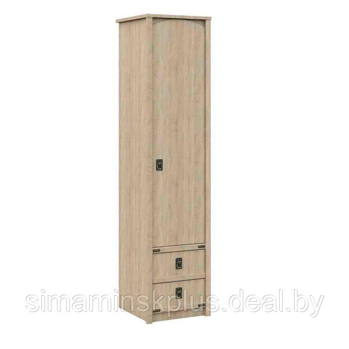Шкаф-пенал «Валенсия», 2 ящика, 500 × 520 × 2090 мм, цвет дуб сонома - фото 1 - id-p177056584