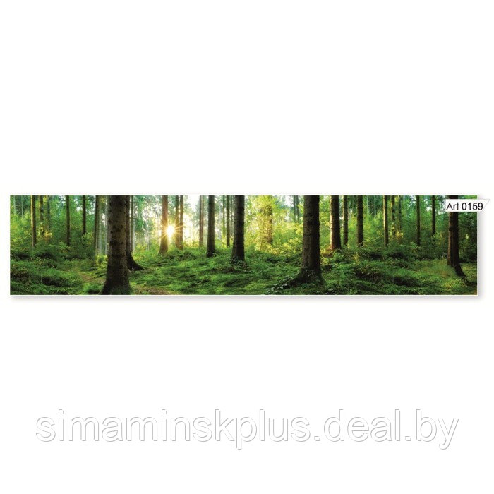 Фартук кухонный МДФ PANDA Зеленый лес, 0159 - фото 1 - id-p177043233