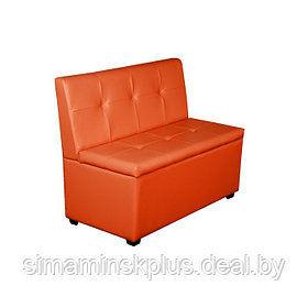 Кухонный диван "Уют-1", 1000x550x830, оранжевый