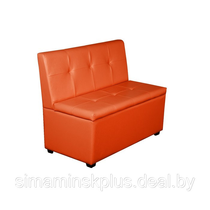 Кухонный диван "Уют-1", 1000x550x830, оранжевый - фото 1 - id-p177040348