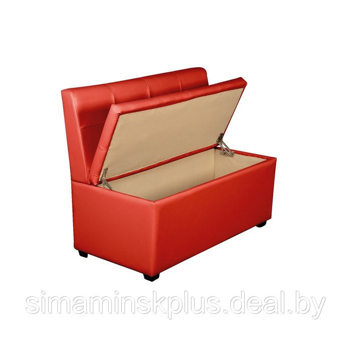 Кухонный диван "Уют-1", 1000x550x830, красный - фото 2 - id-p177040352