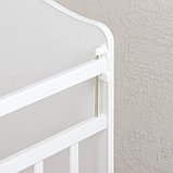 Детская кроватка «Доченька» на колёсах или качалке, цвет белый, фото 4