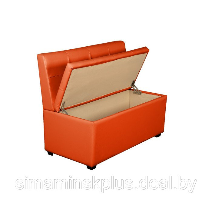 Кухонный диван "Уют-1,4", 1400x550x830, оранжевый - фото 2 - id-p177040408