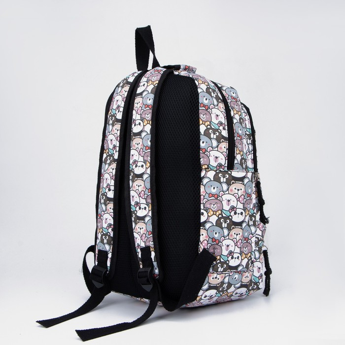 Рюкзак на молнии, сумка, косметичка, цвет серый - фото 3 - id-p177489662