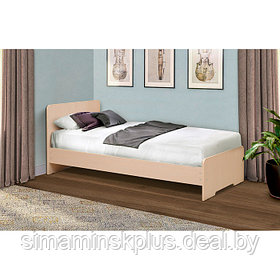Кровать на уголках № 5, 700 × 2000 мм, цвет дуб млечный