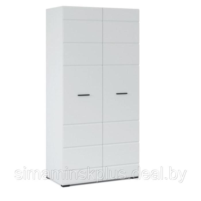 Шкаф 2-х дверный «Йорк», 1000 × 540 × 2050 мм, цвет белый / белый глянец - фото 1 - id-p177057082