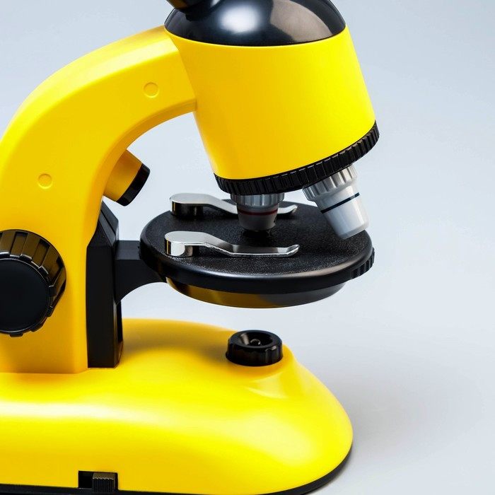 Микроскоп "Юный ученый" кратность до х1200, желтый, подсветка - фото 6 - id-p163770029