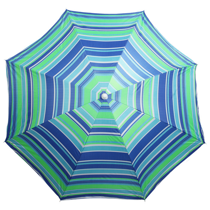 Зонт пляжный «Модерн» с механизмом наклона, серебряным покрытием, d=150 cм, h=170 см, цвет МИКС - фото 2 - id-p176972795