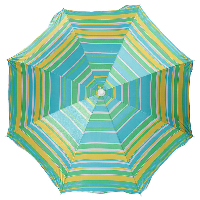 Зонт пляжный «Модерн» с механизмом наклона, серебряным покрытием, d=150 cм, h=170 см, цвет МИКС - фото 4 - id-p176972795