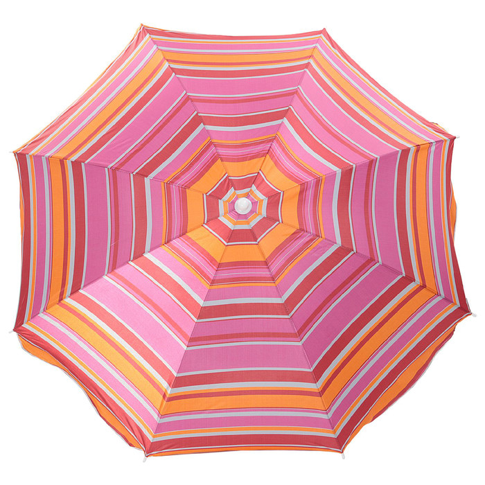 Зонт пляжный «Модерн» с механизмом наклона, серебряным покрытием, d=150 cм, h=170 см, цвет МИКС - фото 5 - id-p176972795