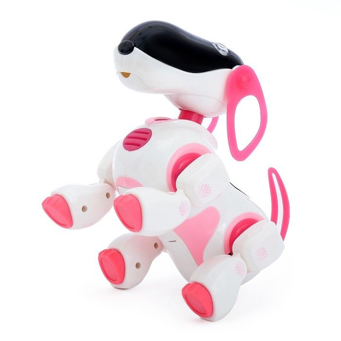 Робот-собака «Киберпёс Ки-Ки», радиоуправляемый, интерактивный, русское озвучивание, световые эффекты, цвет - фото 2 - id-p172415200