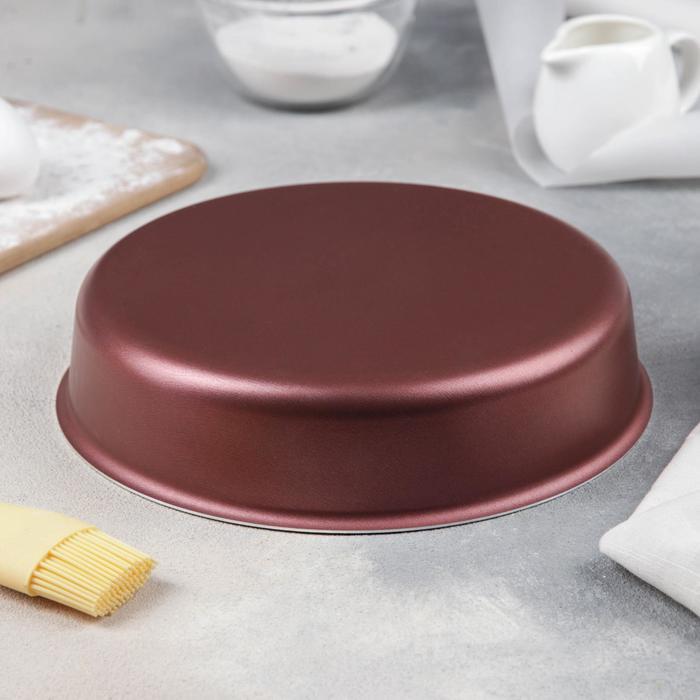 Форма для торта «Забава», 1,6 л, d=22 см, антипригарное покрытие, цвет бордовый - фото 3 - id-p177005542