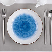 Тарелка керамическая глубокая Доляна «Космос», 550 мл, d=21,6 см, цвет синий