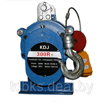 Лебедка электрическая тяговая BKS KDJ 300R1 (тяг. ус. 300 кгс) - фото 2 - id-p13508633