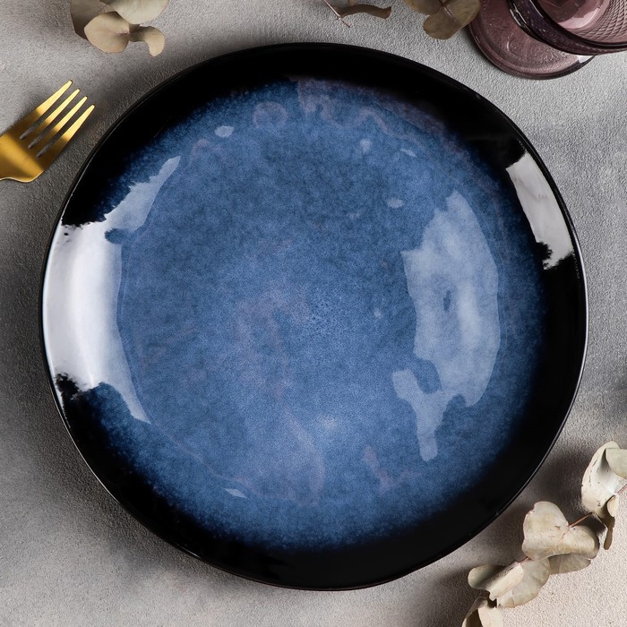 Тарелка обеденная Sapphire, d=27 см, цвет синий - фото 1 - id-p177004680