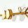 Крючки декоративные металл "Стрела" золото 5,5х40 см, фото 3