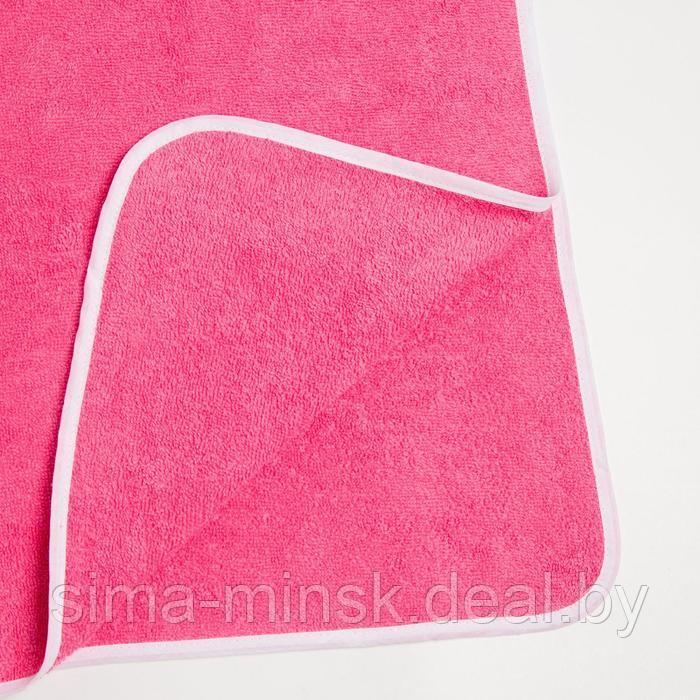 Полотенце-пончо Крошка Я «Гномик», цвет розовый, размер 24-32, 100 % хлопок, 320 г/м2 - фото 6 - id-p160978608