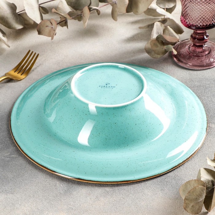 Тарелка для пасты Turquoise, 500 мл, d=25 см, цвет бирюзовый - фото 4 - id-p177004762