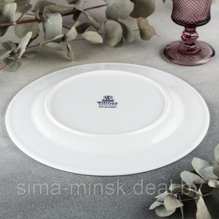 Тарелка фарфоровая обеденная Wilmax Stella Pro, d=27 см, цвет белый - фото 3 - id-p177058063