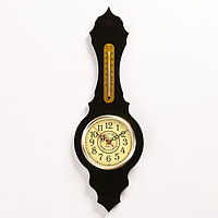 Часы настенные, с термометром, 50 х 17 х 4.2 см, СЧК-173