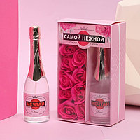 Набор «Самой нежной»: парфюм шампанское (100 мл), мыльные лепестки (розы)