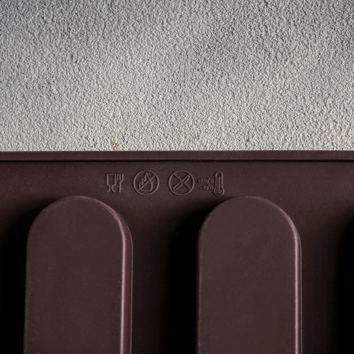 Форма для выпечки силиконовая Доляна «Эклер», 28×21×1 см, 12 ячеек (7,6×2,7×1 см), цвет МИКС - фото 5 - id-p177006087