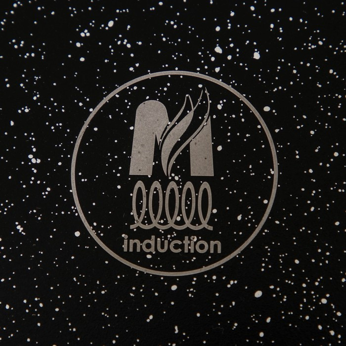 Жаровня «Гранит black Induction Pro», 3 л, стеклянная крышка, антипригарное покрытие, индукция, цвет чёрный - фото 5 - id-p177009291