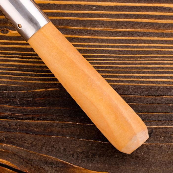 Шумовка для казана узбекская 53см, диаметр 15см, светлая деревянная ручка - фото 8 - id-p177007242