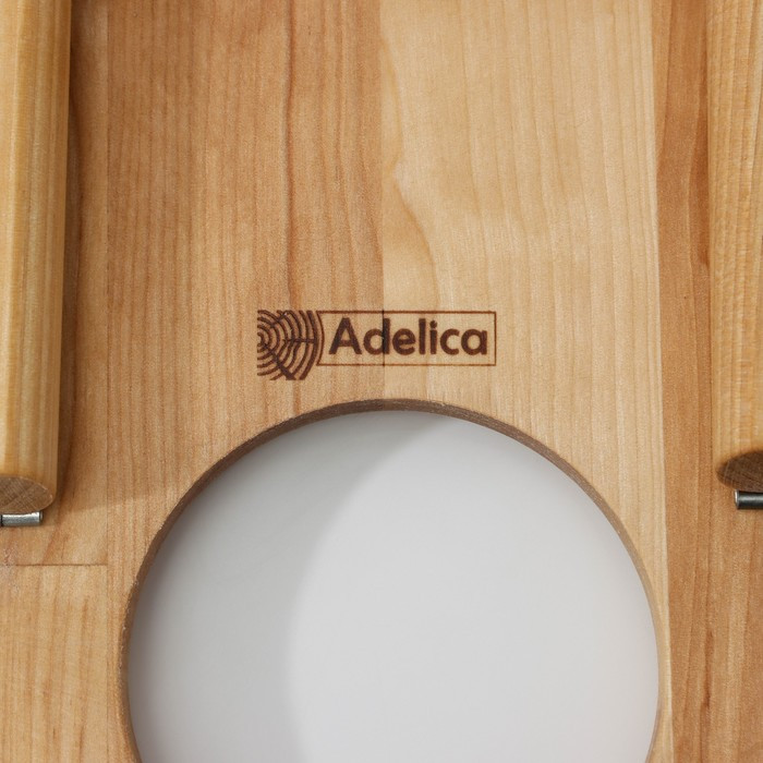 Столик - поднос для вина в форме сердца Adelica, с менажницей и складными ножками, на 2 персоны, d=30×2,8 см, - фото 9 - id-p177015069