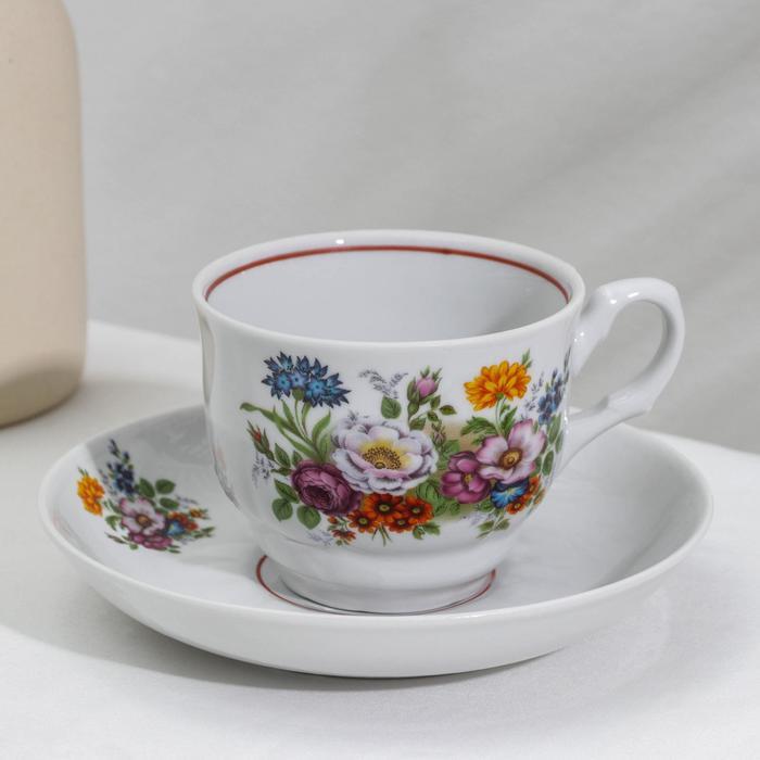 Сервиз чайный «Букет цветов», 15 предметов - фото 6 - id-p177021611
