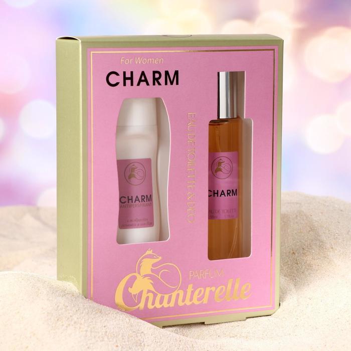 Подарочный набор для женщин Charm: Туалетная вода +дезодорант -антиперспирант - фото 1 - id-p176661831