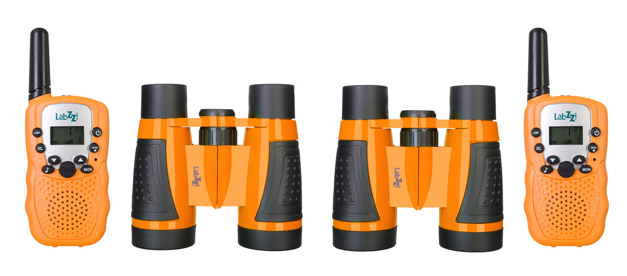 Комплект раций и биноклей Levenhuk LabZZ WTT10 (Orange)