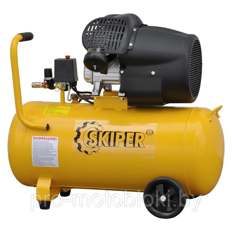 Воздушный компрессор SKIPER AR70V (до 440 л/мин, 8 атм, 70 л, 230 В, 2.2 кВт) - фото 3 - id-p177516863