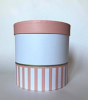 Коробка "Цилиндр-половинка", D 14 см, розовый