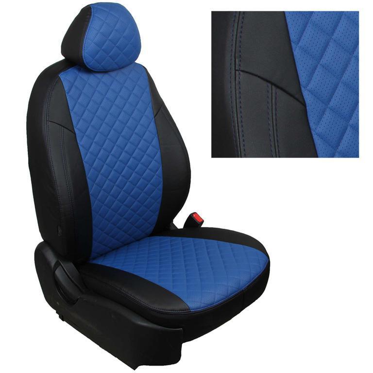 Автомобильный чехол Toyota Yaris II 2005-2012 (экокожа в ромб) чехол на сидение - фото 7 - id-p177520097