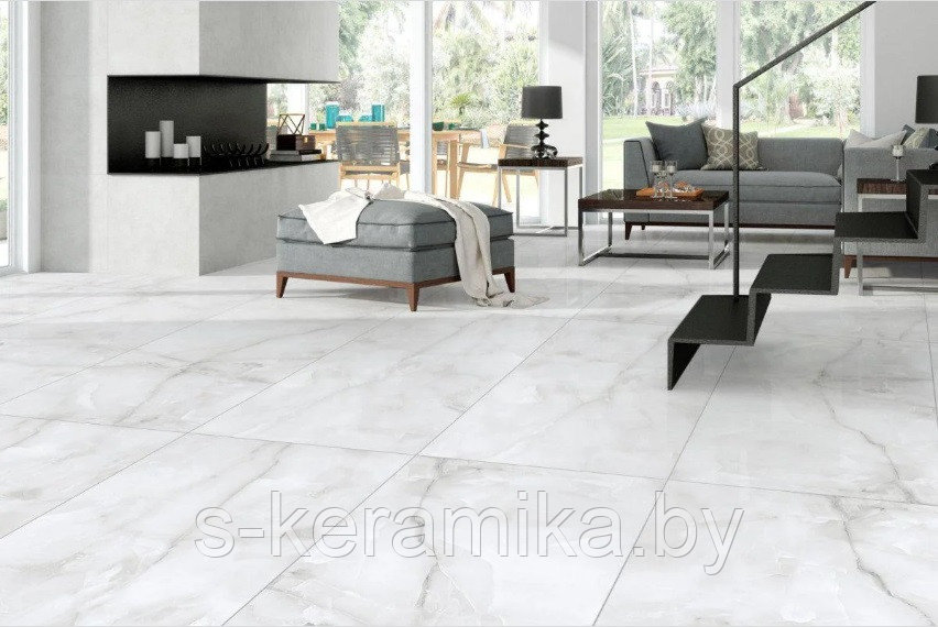 Range Ceramic Pvt.Ltd Керамогранит Рендж Керамика Onyx Grey polished 80х80 см - фото 1 - id-p177540293